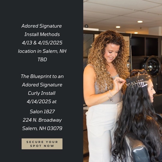 Salem,NH Adored Signature Hand Tied Hair Extensions
