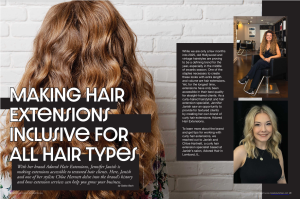 Adored Hair Extensions featured in Beauty Launchpad magazine.