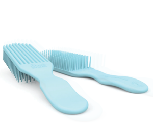 Gentle detangling brush for hair extensions