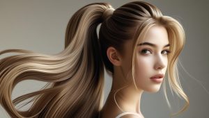 The High Ponytail hair style with extensions